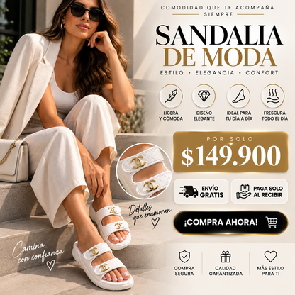 Sandalias cómodas y elegantes