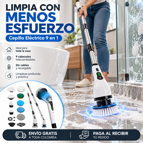 Cepillo de Limpieza Multiusos 9 en 1
